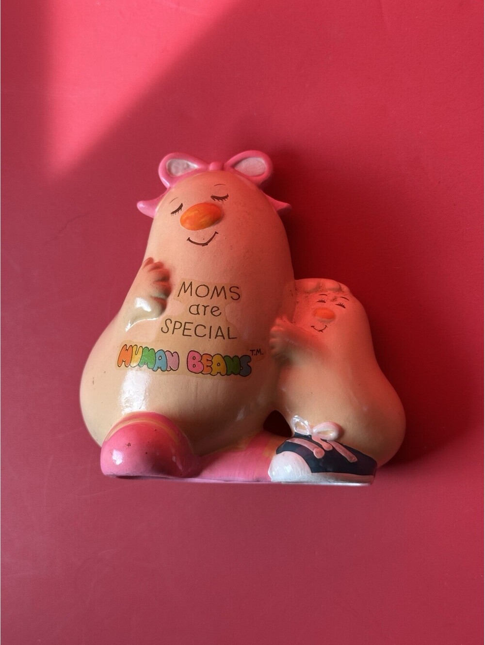 Enesco 1981 Vintage Human Beans Figurine Mothers Day Collectible